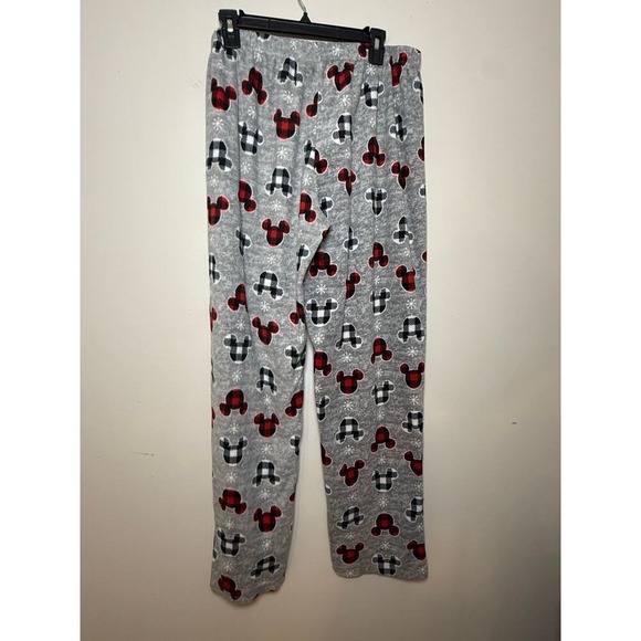 Disney Other - Disney Flannel Pajama Pants Gray  Mickey Mouse Women Large